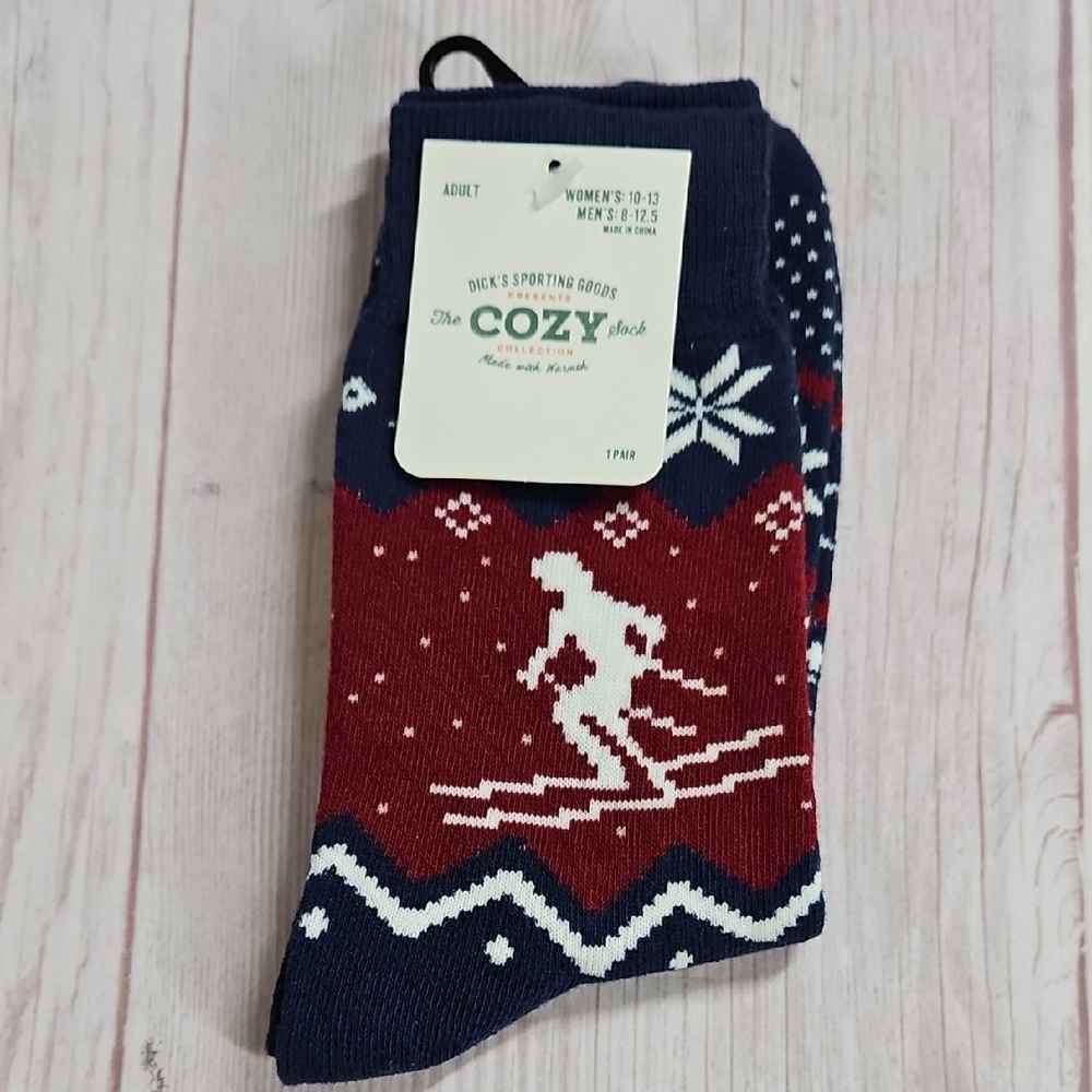 Novelty Print Skier Socks